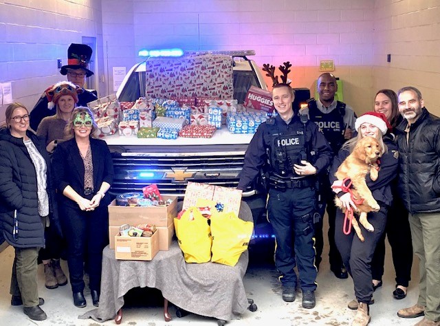Castlegar RCMP officers and employees came together to help make one local family’s Christmas extra special