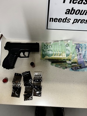 Police arrest leads to drug and weapon seizure