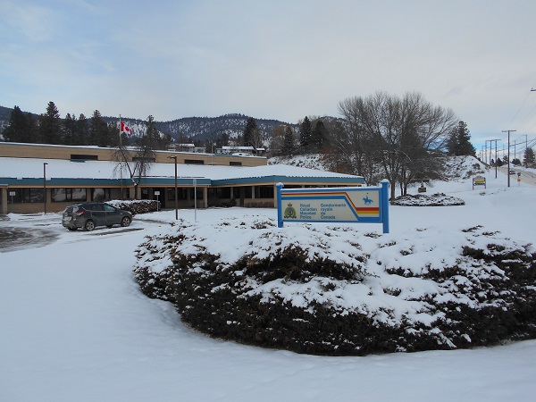The front of the Merritt detachment with fresh snowfall.