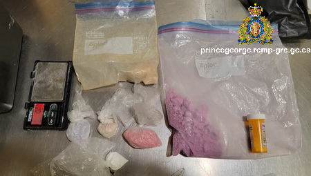 Photo of the drugs seized by police.